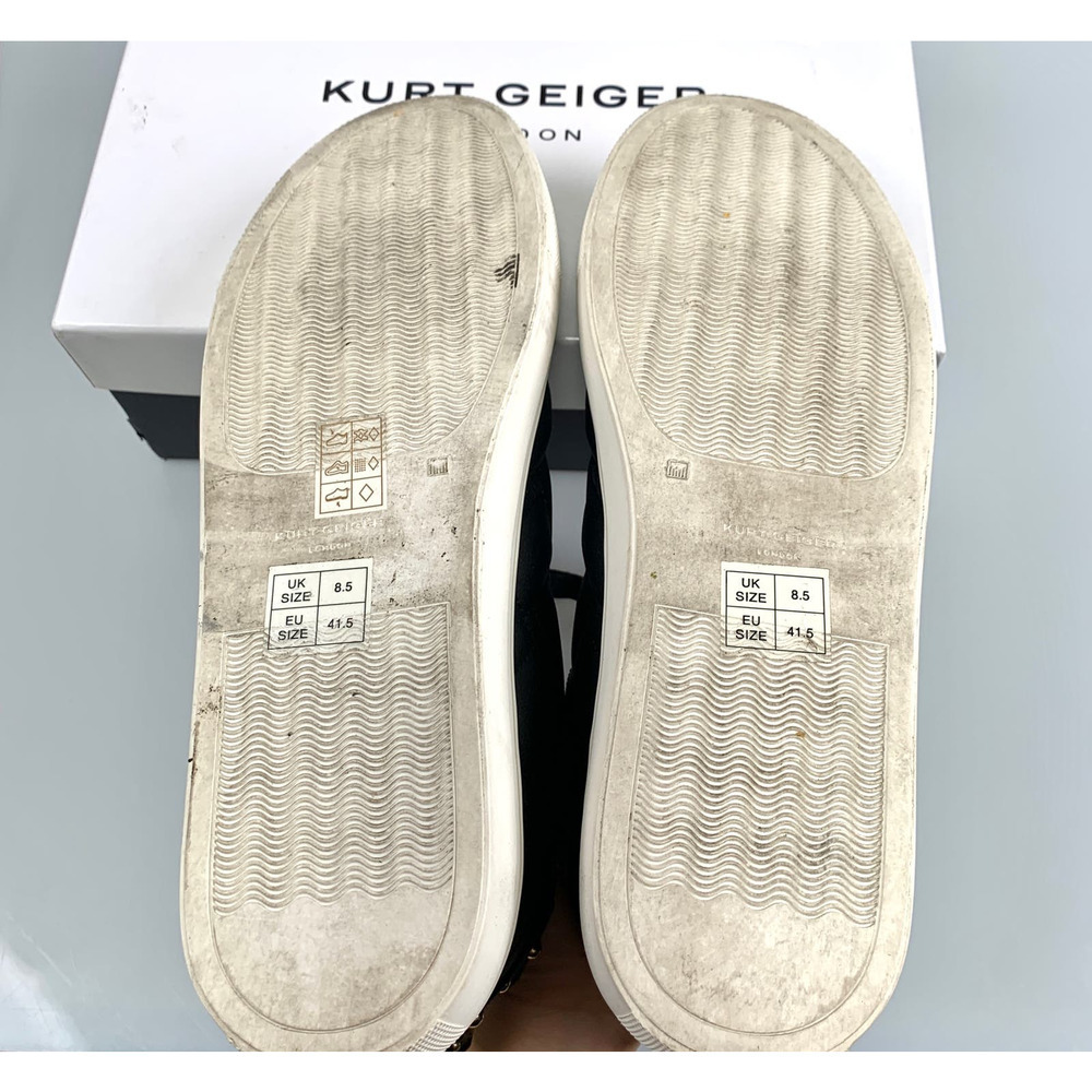 Kurt Geiger Ludo Quilted Sneaker Size 41.5 Black - Picture 11 of 11